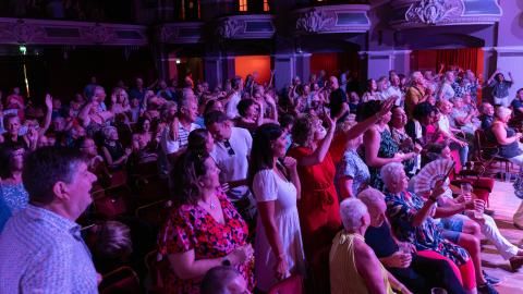 Audience inside King's Hall