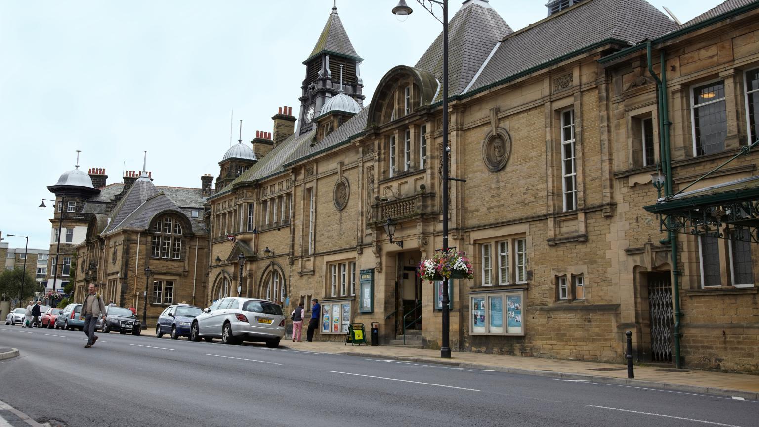 Exterior shot of King's Hall during the day.