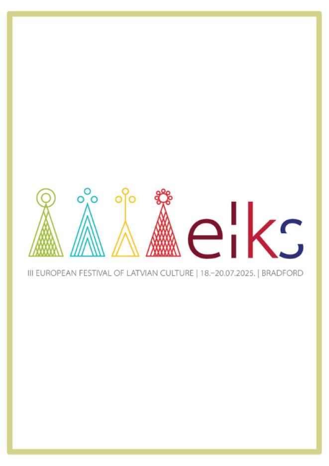 A green border with light coloured logos and text that reads E L K S